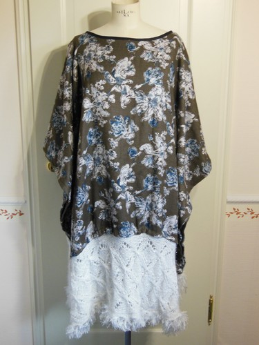 Blumen kleid lange tunika - kleid,