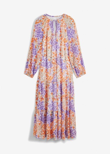 Maxikleid mit blumen print - maxikleid, blumen-print