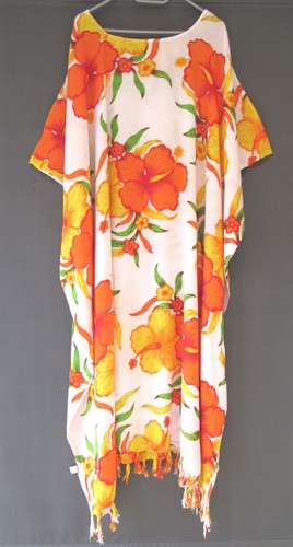 Kaftan maxi kleid weiss - kaftan,