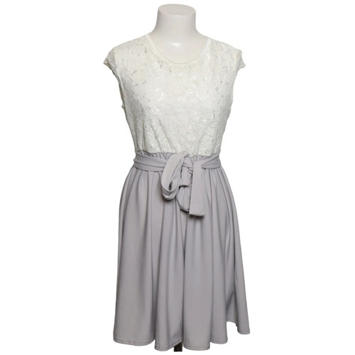 Kleid größe weiß grau - m,, weiß/grau