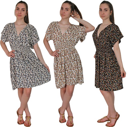Kleid mini sommer blätter - sommer,