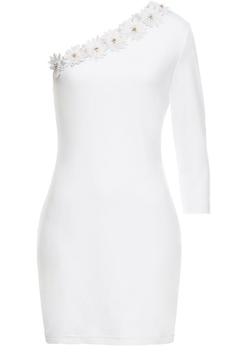 One shoulder kleid mit - one-shoulder-kleid,