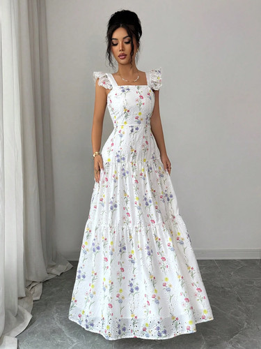 Elegantes langes damenkleid - elegantes,