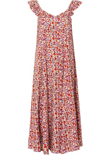 Midikleid mit volantdetail - volantdetail, gr