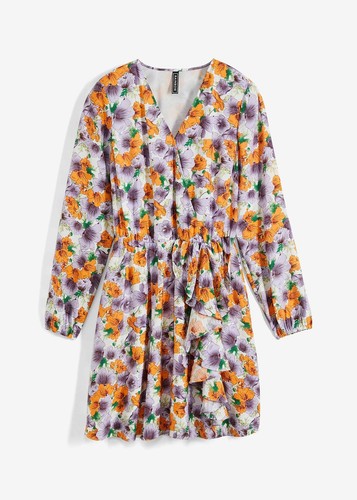 Blumenkleid 38 weiß - blumenkleid,