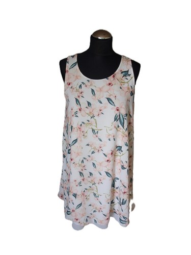 Kleid chiffon weiß bunt - chiffon,