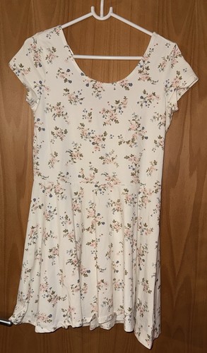 Kurzes weißes kleid blumen - weißes,