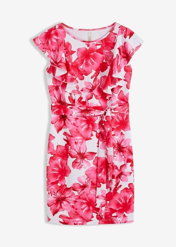 Kurzkleid mit schönen volants - kurzkleid,
