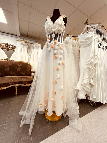 Brautkleid neu d blumen - neu,, 3-d