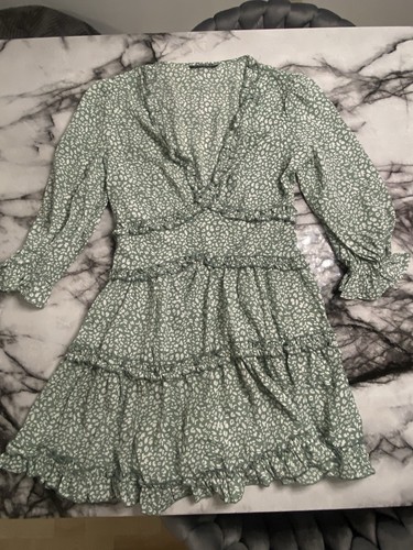 Freizeitkleid grün weiß - freizeitkleid,