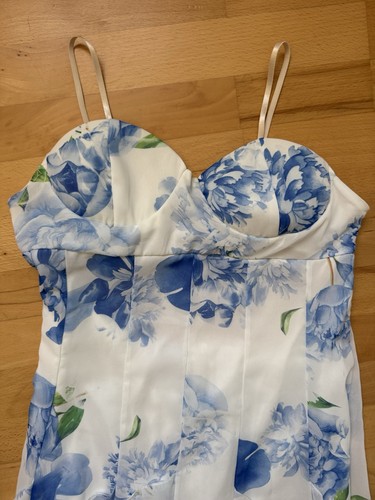 Tolles maxi kleid blau weiß - tolles,