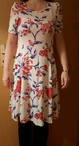 Kleid weiß mit - , blumen