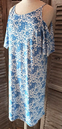 Damen kleid weiß blumen - kleid,