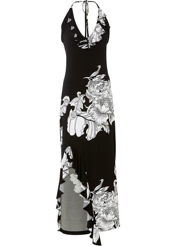 Maxikleid mit schlitz - schlitz, gr