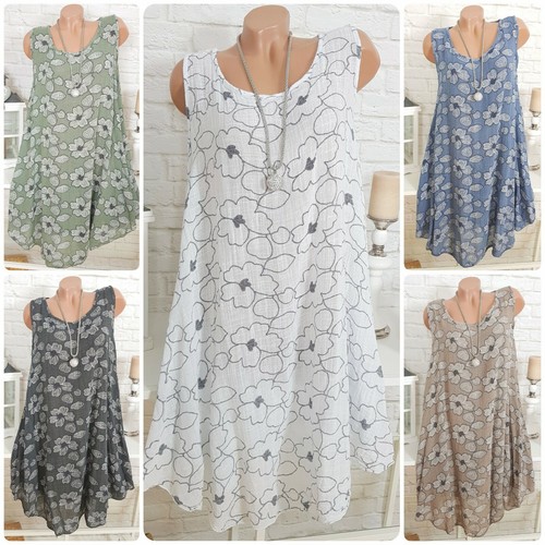 Italy blumen kleid oversize - blumen,