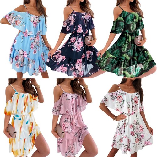 Neu damen kurzarm blumen - damen,