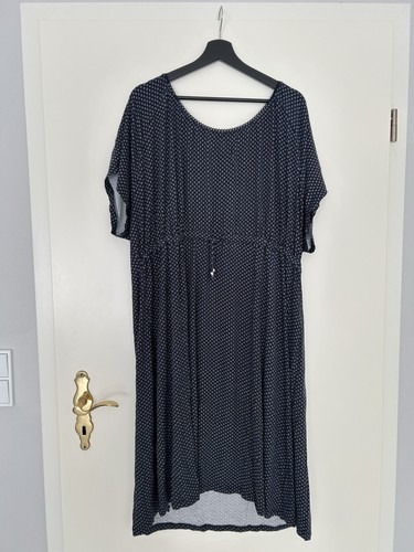 Midikleid dunkelblau mit - midikleid,