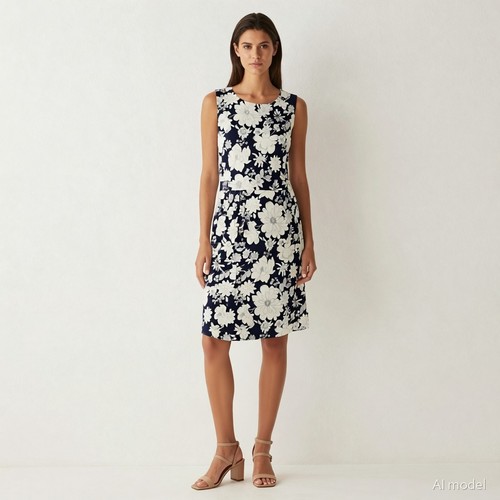Blumen kleid midi - blumen,