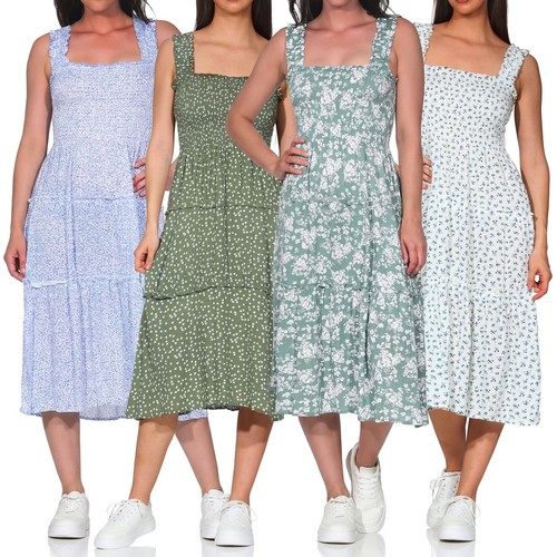 Hailys damen midi kleid - midi,